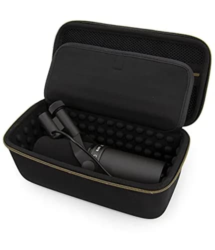 CASEMATIX Studio Hard Shell Case for Rode PodMic, Shure SM7B & Large Podcast Mics - Turquoise (25.6cm x 13.7cm x 10.2cm) thumbnail 1