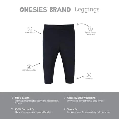 Onesies Brand Baby 3 Onesies 3 Pants Outfit Bundle Mix n Match 3-6 Months | Soft Cotton, Easy Care thumbnail 6