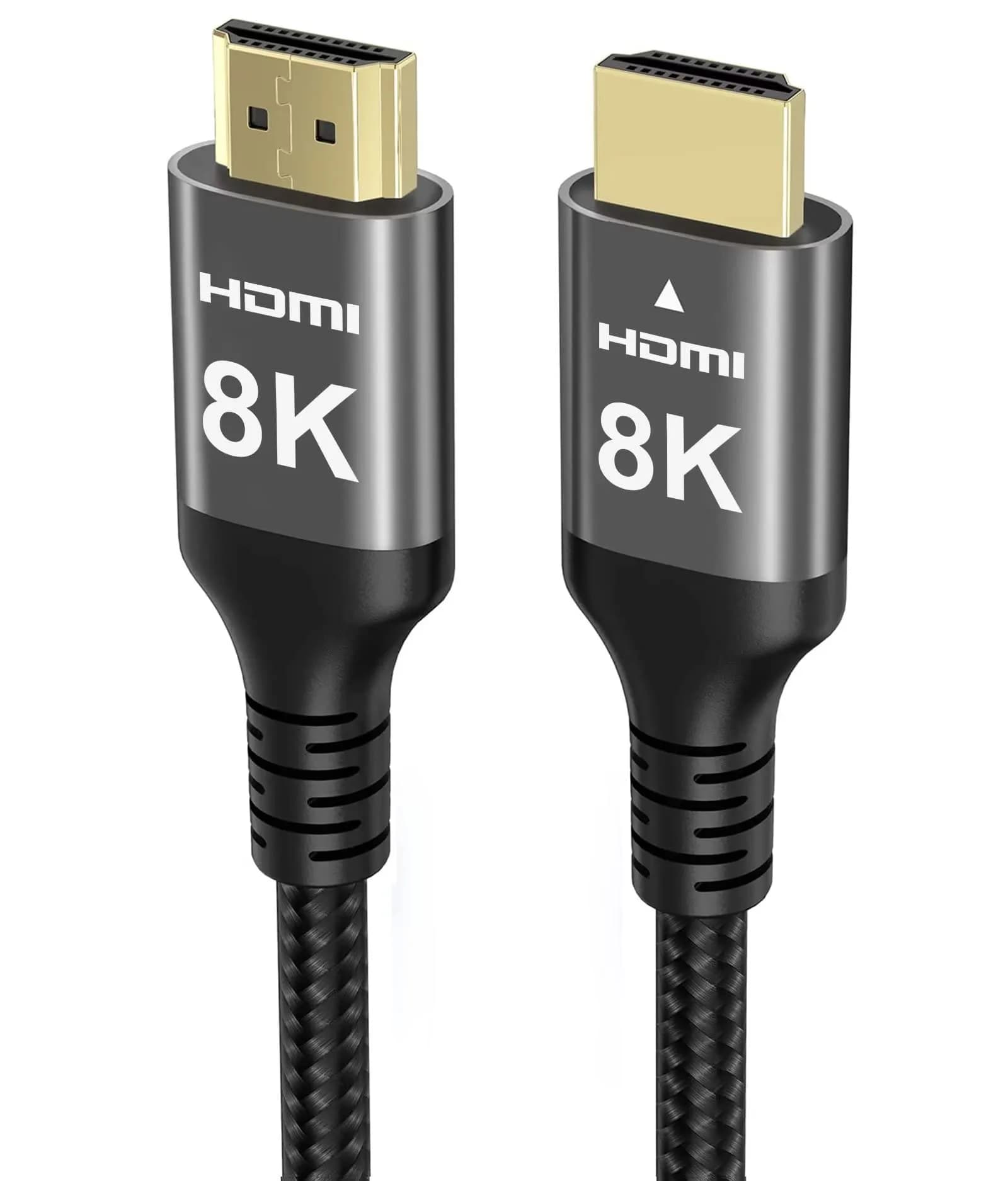Ubluker 8K 4K HDMI to HDMI Cable 33FT | Dynamic HDR Support, eARC, 48Gbps, Nylon Braided
