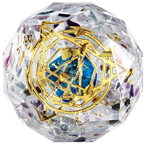 mookaitedecor Fluorite Star of David Symbol Orgone Pocket Stone | Spiritual Decor & Good Luck Charm (70-120 chars) thumbnail 1