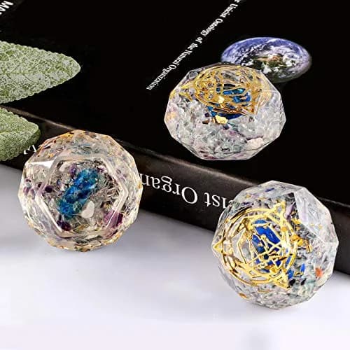 mookaitedecor Fluorite Star of David Symbol Orgone Pocket Stone | Spiritual Decor & Good Luck Charm (70-120 chars) thumbnail 4
