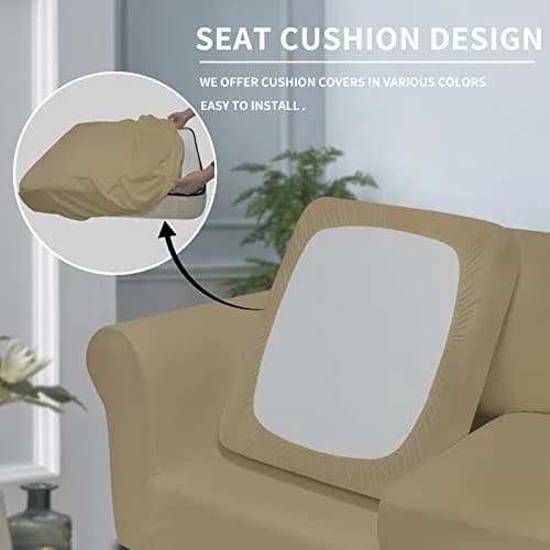 Easy-Going 4 Pieces Oversized Stretch Couch Cover for Dogs | Washable & Elastic Protection (100-120 chars) thumbnail 3
