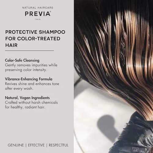 PREVIA Keeping After Color Protective Shampoo 100ml | Vegan, Sulfate-Free, Paraben-Free for Color Treated Hair thumbnail 3