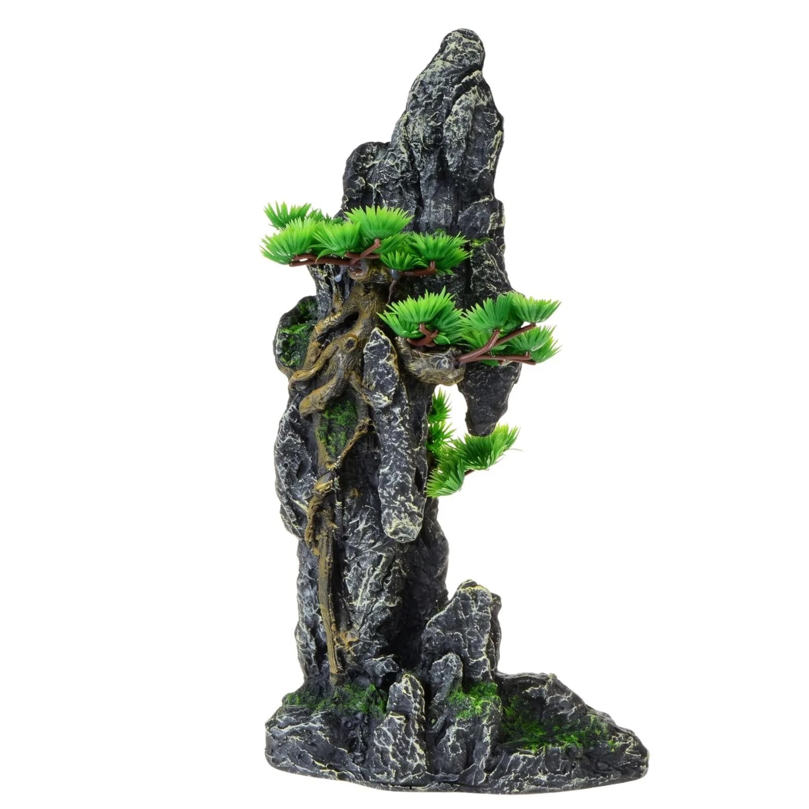 Saim Tall Aquarium Decor Artificial Mountain View Stone 18x9x35cm | Natural Environment for Fish - main product image
