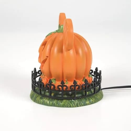 Department 56 Disney Village Halloween Pumpkintown Mickey Mouse Town Center Lit Figurine 10 cm (4 Inch) | Hand-Painted Resin Decor thumbnail 6