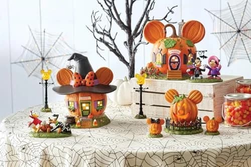 Department 56 Disney Village Halloween Pumpkintown Mickey Mouse Town Center Lit Figurine 10 cm (4 Inch) | Hand-Painted Resin Decor thumbnail 7