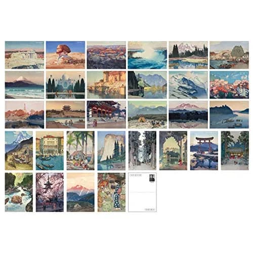 HOSTEESSCHOICE Beautiful Art Postcards Set of 30 Japanese Artist Hiroshi Yoshida Paintings | 10.16 x 15.24 cm (4 x 6 Inches) thumbnail 1