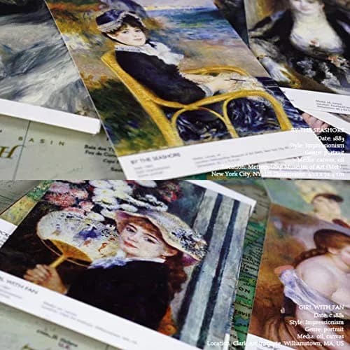 HOSTEESSCHOICE Pierre Auguste Renoir Art Postcards 10.16 cm x 15.24 cm (4 x 6 Inches) | 30 Famous Paintings Variety Pack thumbnail 4