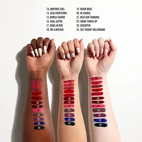 NYX PROFESSIONAL MAKEUP Shine Loud Liquid Lipstick with Clear Lip Gloss - On A Mission (Blue Red) 7ml (0.24 Fl Oz) | 16hr No Transfer Wear thumbnail 4