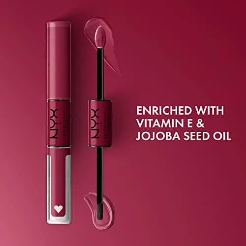 NYX PROFESSIONAL MAKEUP Shine Loud Liquid Lipstick with Gloss - Goal Getter (Deep Raspberry) | 16hr No Transfer Wear thumbnail 2