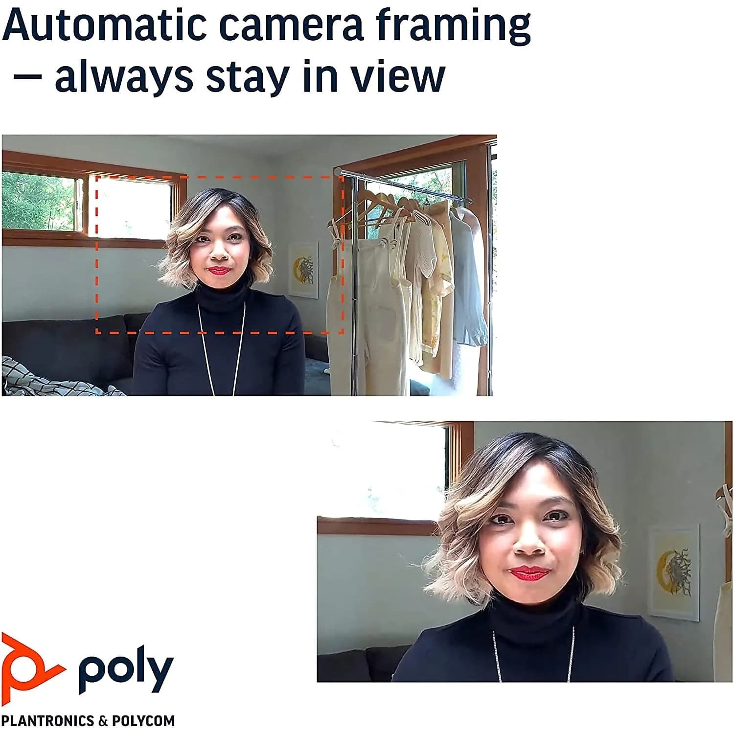 Poly Studio P15 Personal Video Bar 4K HD Webcam | Automatic Framing & Noise Reduction - view 6