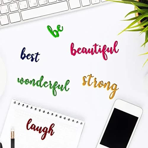 Patelai 20 Pieces Blessing Die-Cuts Word Dies for Card Making | Inspirational Metal Cutting Dies for Scrapbooking & DIY Crafts thumbnail 4