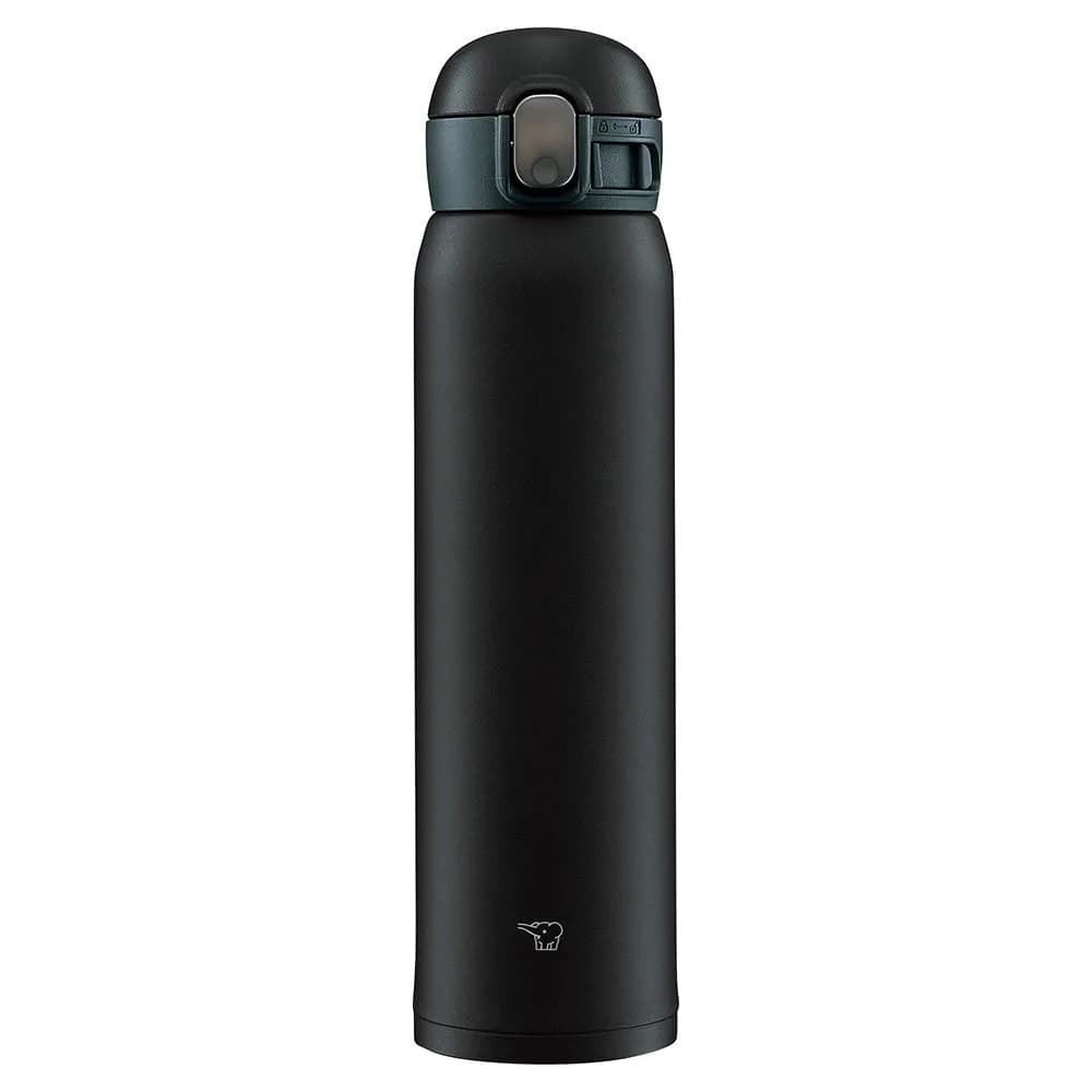 Zojirushi Water Bottle 0.60L | Seamless Stainless Steel Mug, One-Touch, Black — Black