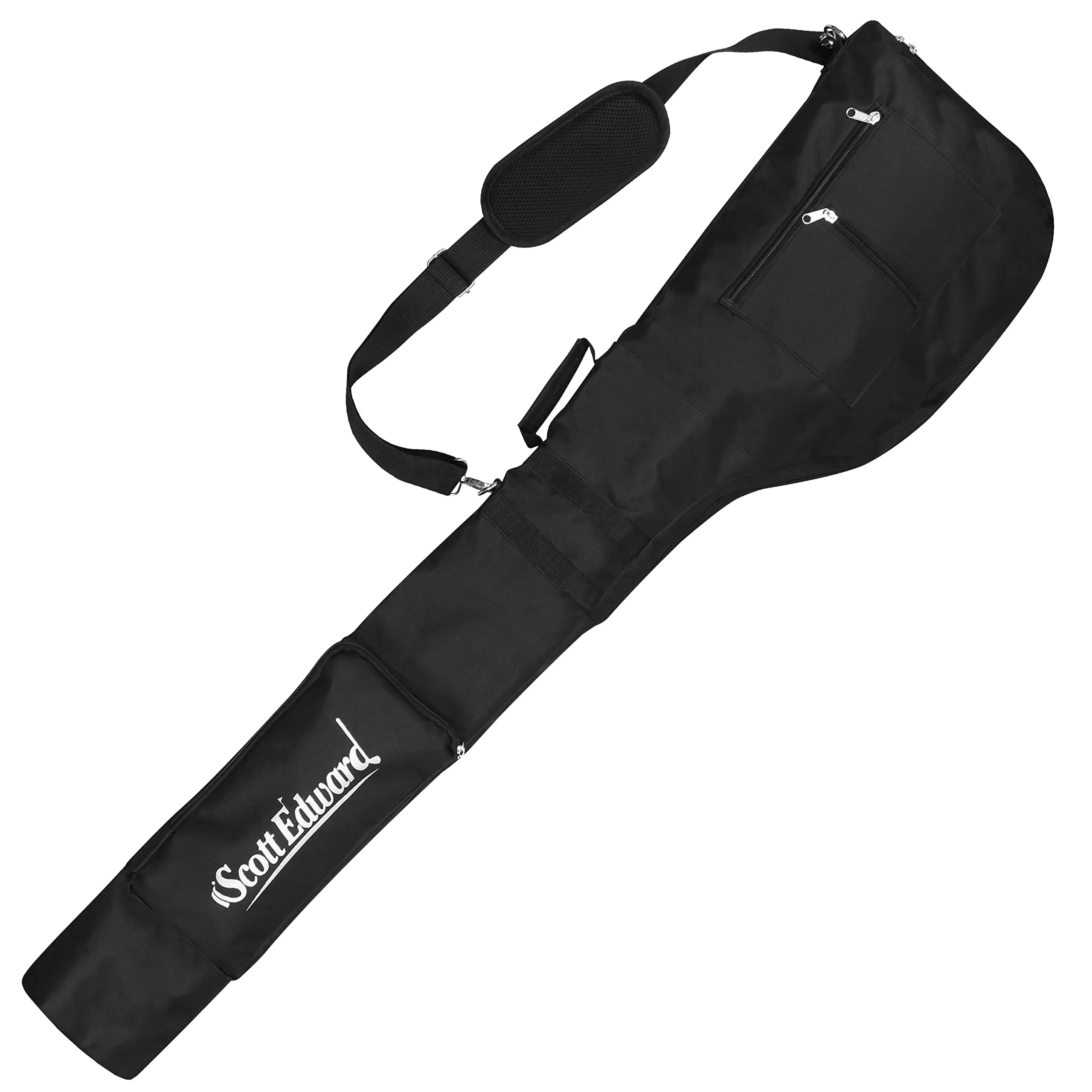 Scott Edward Foldable Golf Club Carry Bag, Portable Sunday Pencil Bag, Lightweight Waterproof Training Case, Holds 7-12 Clubs thumbnail 1