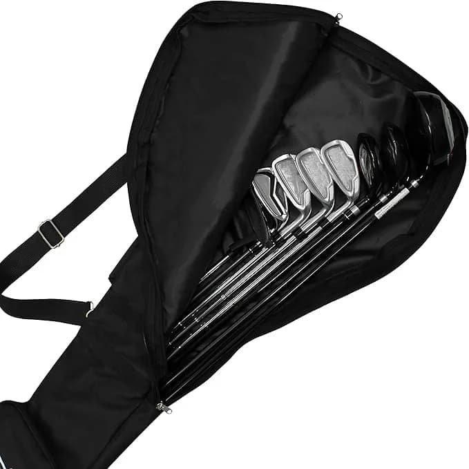 Scott Edward Foldable Golf Club Carry Bag, Portable Sunday Pencil Bag, Lightweight Waterproof Training Case, Holds 7-12 Clubs thumbnail 4