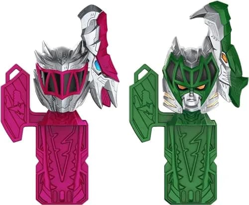 Power Rangers Dino Fury Pink Ankylo Hammer and Green Tiger Claw Zord Toys for Kids Ages 4 and Up | Zord Link Mix-and-Match Custom Build System thumbnail 7