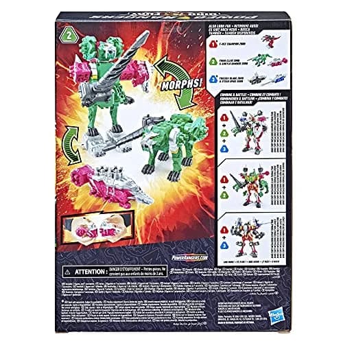 Power Rangers Dino Fury Pink Ankylo Hammer and Green Tiger Claw Zord Toys for Kids Ages 4 and Up | Zord Link Mix-and-Match Custom Build System thumbnail 9