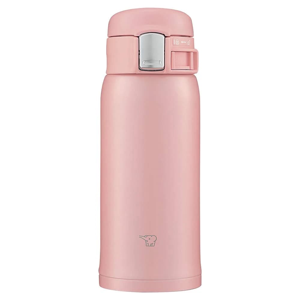 Zojirushi SM-SF36-PA Stainless Steel Mug 360 ml (12.2 fl oz) Pink | Direct Drinking One-Touch Open — Pink