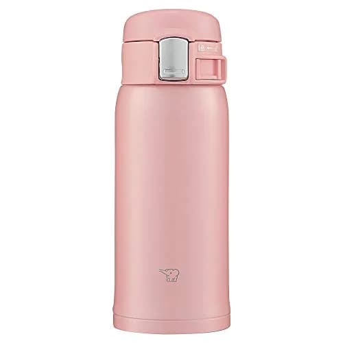 Zojirushi SM-SF36-PA Stainless Steel Mug 360 ml (12.2 fl oz) Pink | Direct Drinking One-Touch Open thumbnail 1