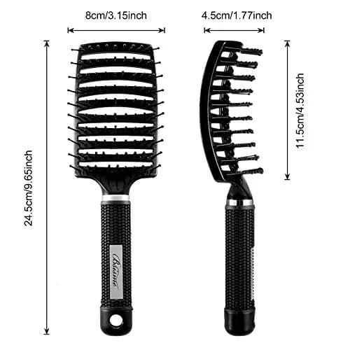 Bsisme Hair Brush, Curved Vented Detangler for Women & Men | Faster Blow Drying, Pain-Free, All Hair Types thumbnail 6