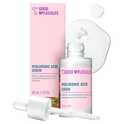 Good Molecules Hyaluronic Acid Serum 30ml (1 Fl Oz) | Ultra Hydrating Facial Moisturizer for Plumper Skin — 1 Fl Oz