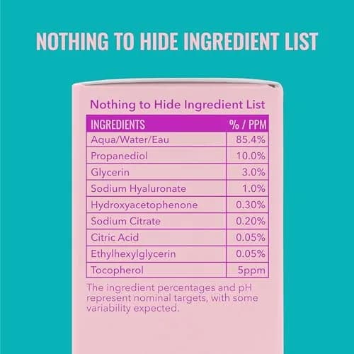 Good Molecules Hyaluronic Acid Serum 30ml (1 Fl Oz) | Ultra Hydrating Facial Moisturizer for Plumper Skin thumbnail 6