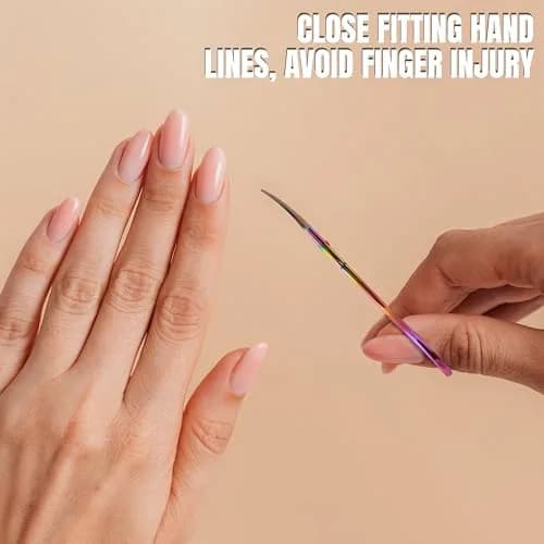 Boujee Trends Cuticle Scissors 1.5in Alloy Steel Curved Extra Sharp Fine Blades for Men Women thumbnail 6