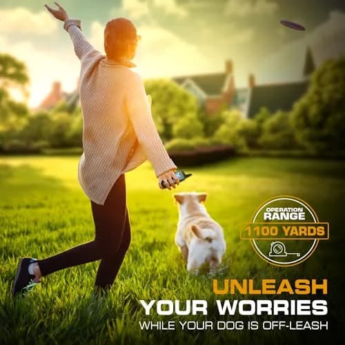 INVIROX 2026 Edition Dog Training Collar with Remote, 123 Levels, 3300ft Range, IP67 Waterproof | Professional E-Collar for Large Dogs thumbnail 3
