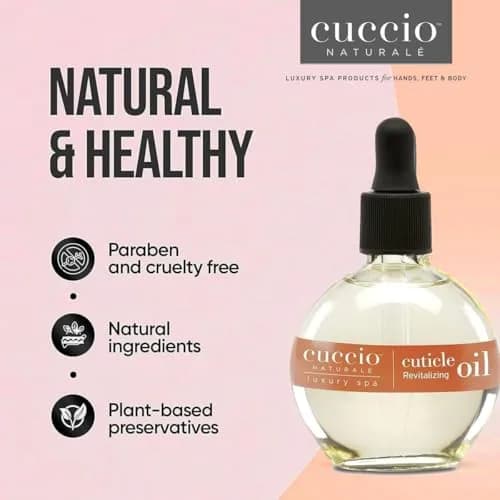 Cuccio Naturale Sweet Almond Revitalizing Cuticle Oil 68ml (2.30 Fl Oz) | Fast-Absorbing Hydrating Nail & Cuticle Conditioner thumbnail 6