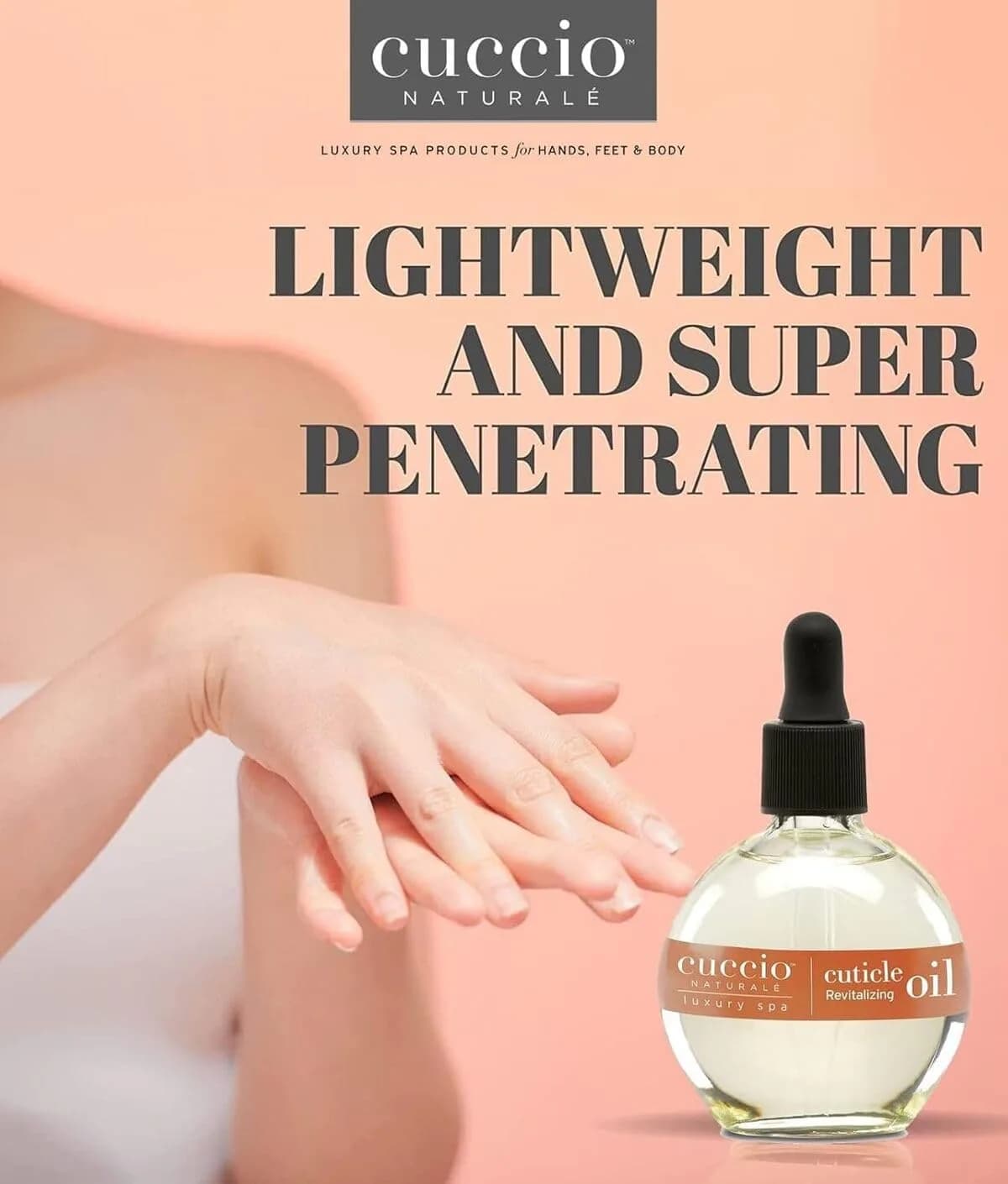 Cuccio Naturale Sweet Almond Revitalizing Cuticle Oil 68ml (2.30 Fl Oz) | Fast-Absorbing Hydrating Nail & Cuticle Conditioner - view 7