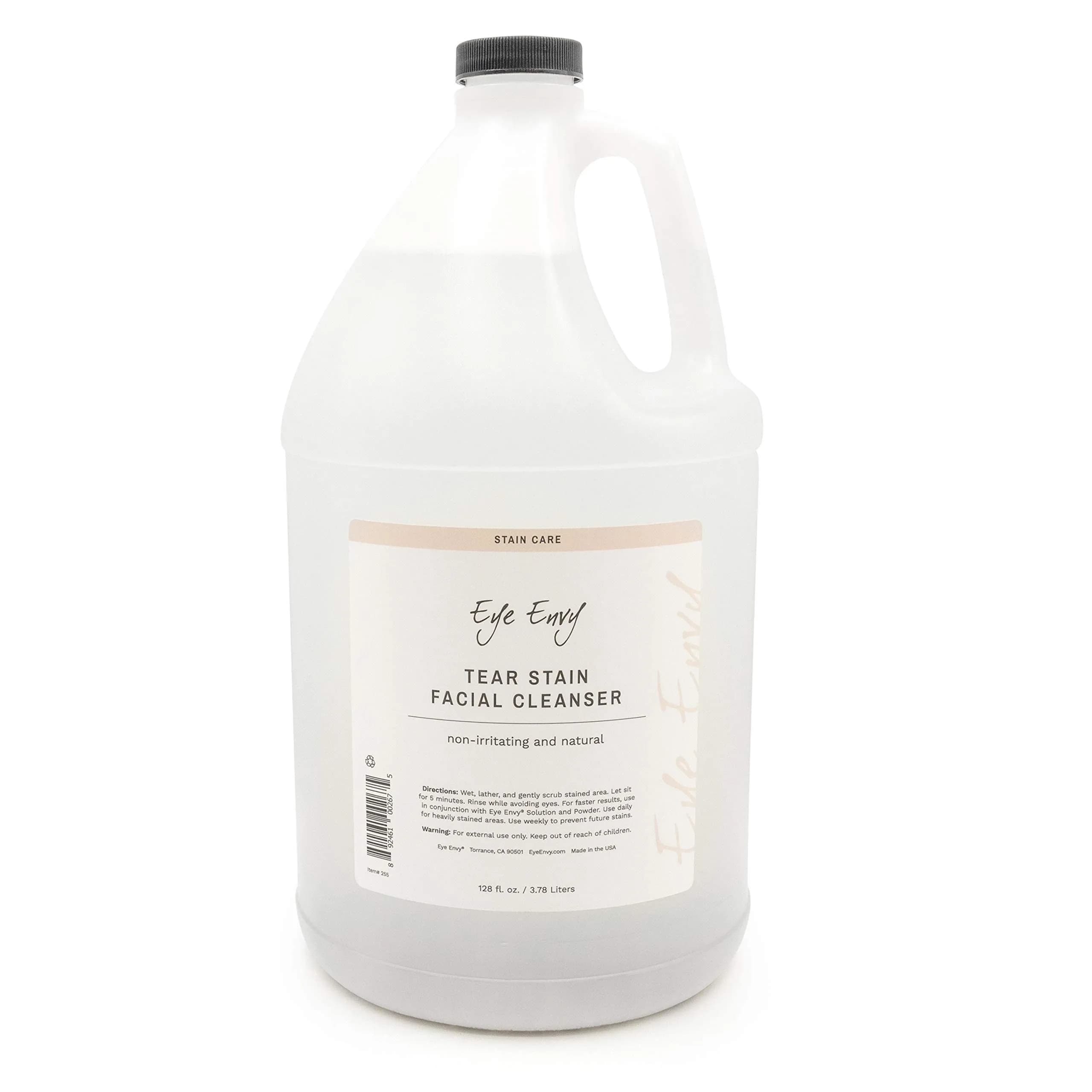 Eye Envy Tear Stain Facial Cleanser for Dogs & Cats 3.78 L (1 US Gallon) | Gentle Foaming Formula for Eye Debris & Discharge - main product image
