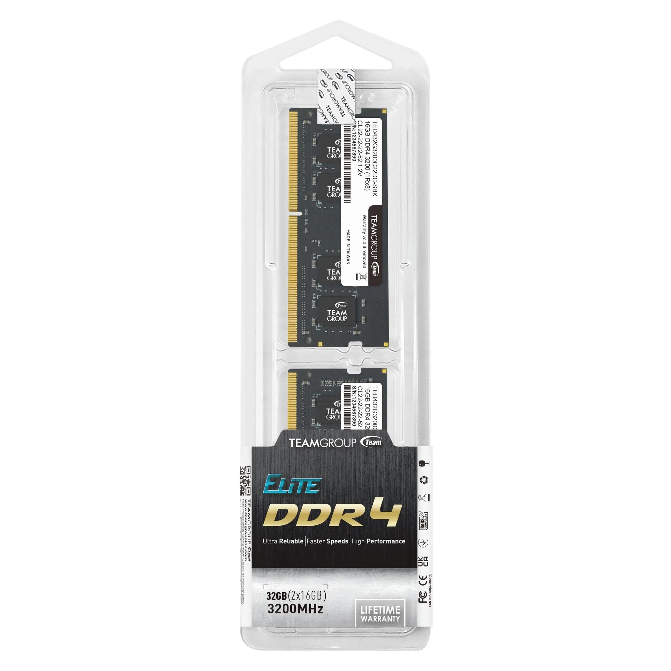 TEAMGROUP Elite DDR4 64GB (2x32GB) 3200MHz SODIMM Laptop RAM | 260-Pin Non-ECC Unbuffered Memory Module - view 7