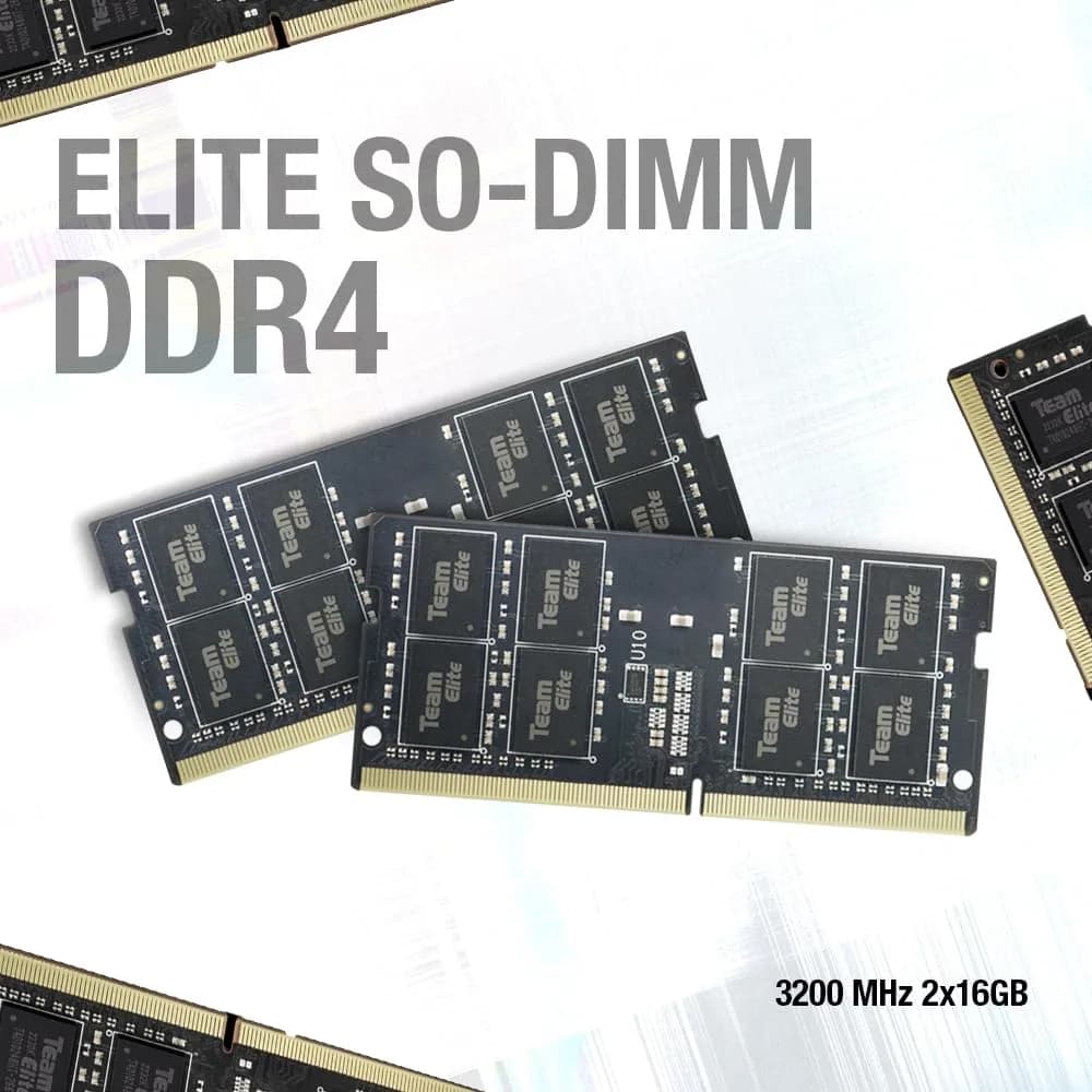TEAMGROUP Elite DDR4 64GB (2x32GB) 3200MHz SODIMM Laptop RAM | 260-Pin Non-ECC Unbuffered Memory Module - view 3
