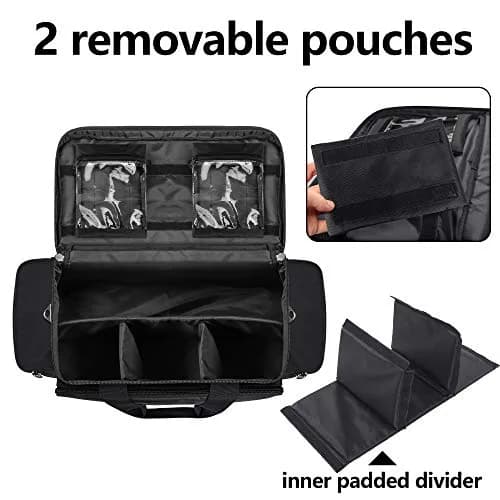 Trunab Trauma Bag with Dividers, EMT First Aid Pouch Medical Bag Empty, Black 62.2 cm (24.5") | Reinforced Nylon with Reflective Strips thumbnail 2