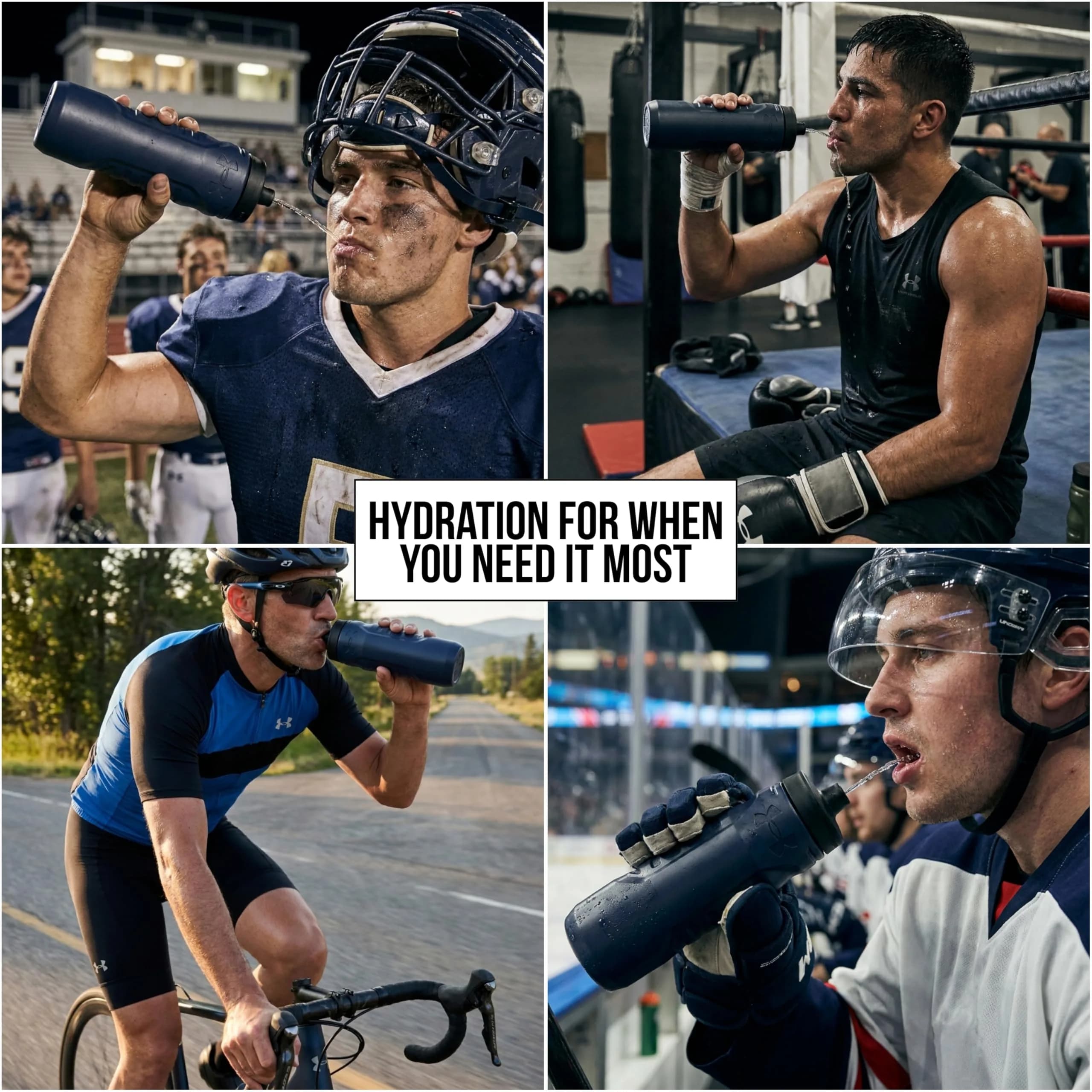 Under Armour Sideline Squeeze Water Bottle 946ml (32 oz) | Quick-Shot Lid for Easy Hydration - view 6