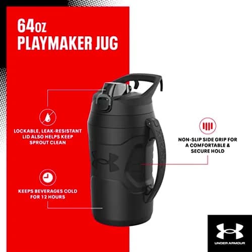 Under Armour Insulated Water Bottle with Handle & Fence Hook, 1893ml (64oz) | Keeps Cold 10 Hrs thumbnail 2