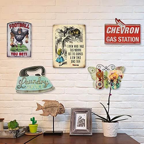 Agedsign Alice in Wonderland Poster, Vintage Metal Tin Sign 12" x 8" | Quotes Decor Gift for Girls Living Room thumbnail 6