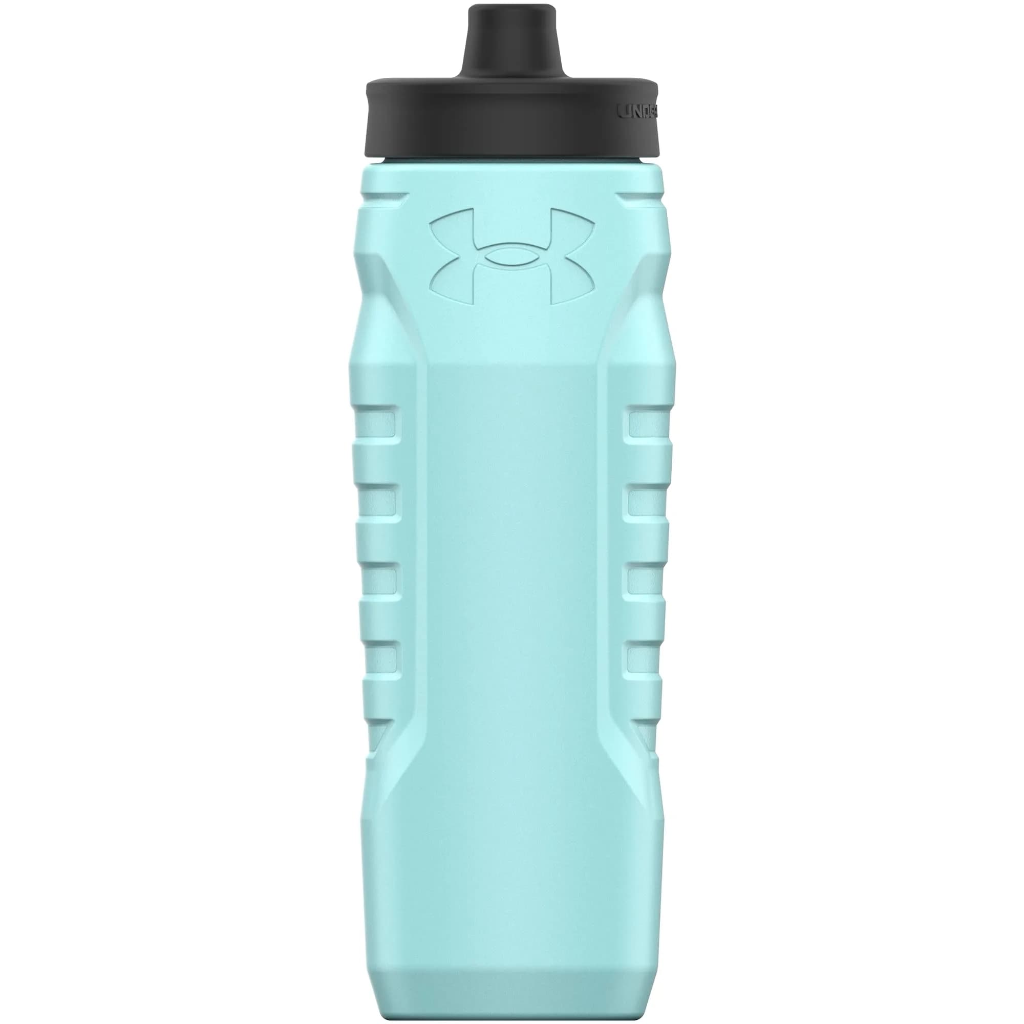 Under Armour Sideline Squeeze Water Bottle 946ml (32 oz) | Quick-Shot Lid for Easy Hydration — Breeze Blue