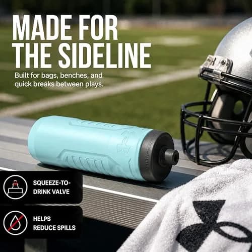 Under Armour Sideline Squeeze Water Bottle 946ml (32 oz) | Quick-Shot Lid for Easy Hydration thumbnail 4