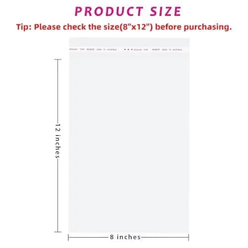 Morepack Clear Cellophane Bags 200Pcs (8x12 Inch) | Self-Sealing for Treats & Crafts thumbnail 2