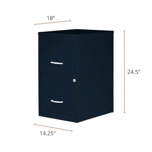 NuSparc 2 Drawer Locking Filing Cabinet | Steel, Space-Saving, Home & Office Use, Letter-Size thumbnail 7