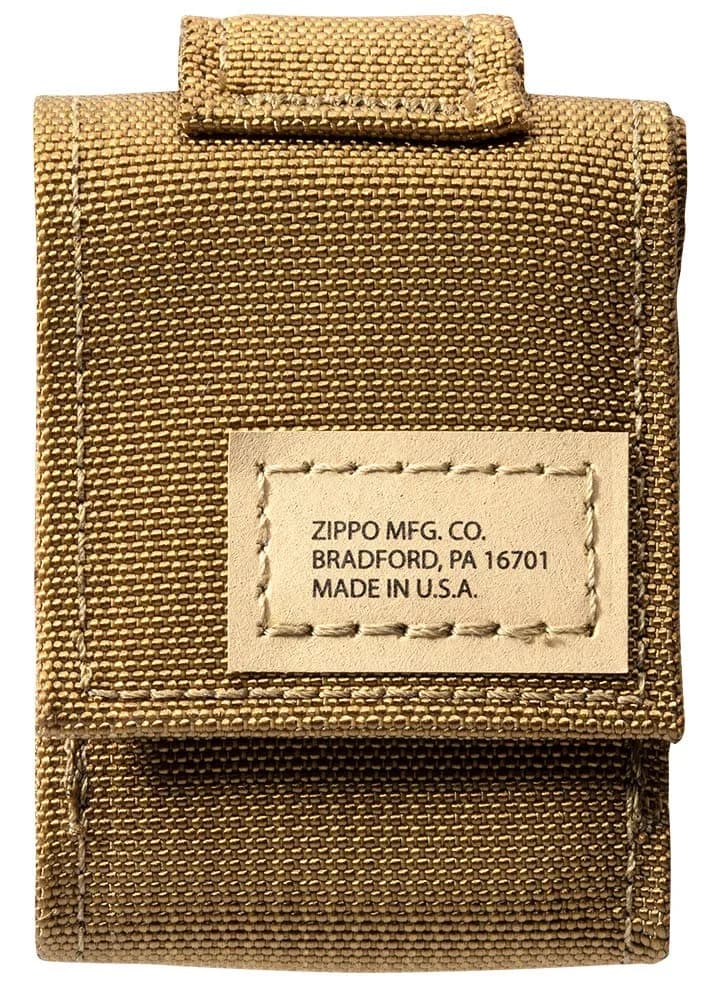 Zippo Coyote Tactical Lighter Pouch | Military Spec Nylon with Hook & Loop Closure — Coyote