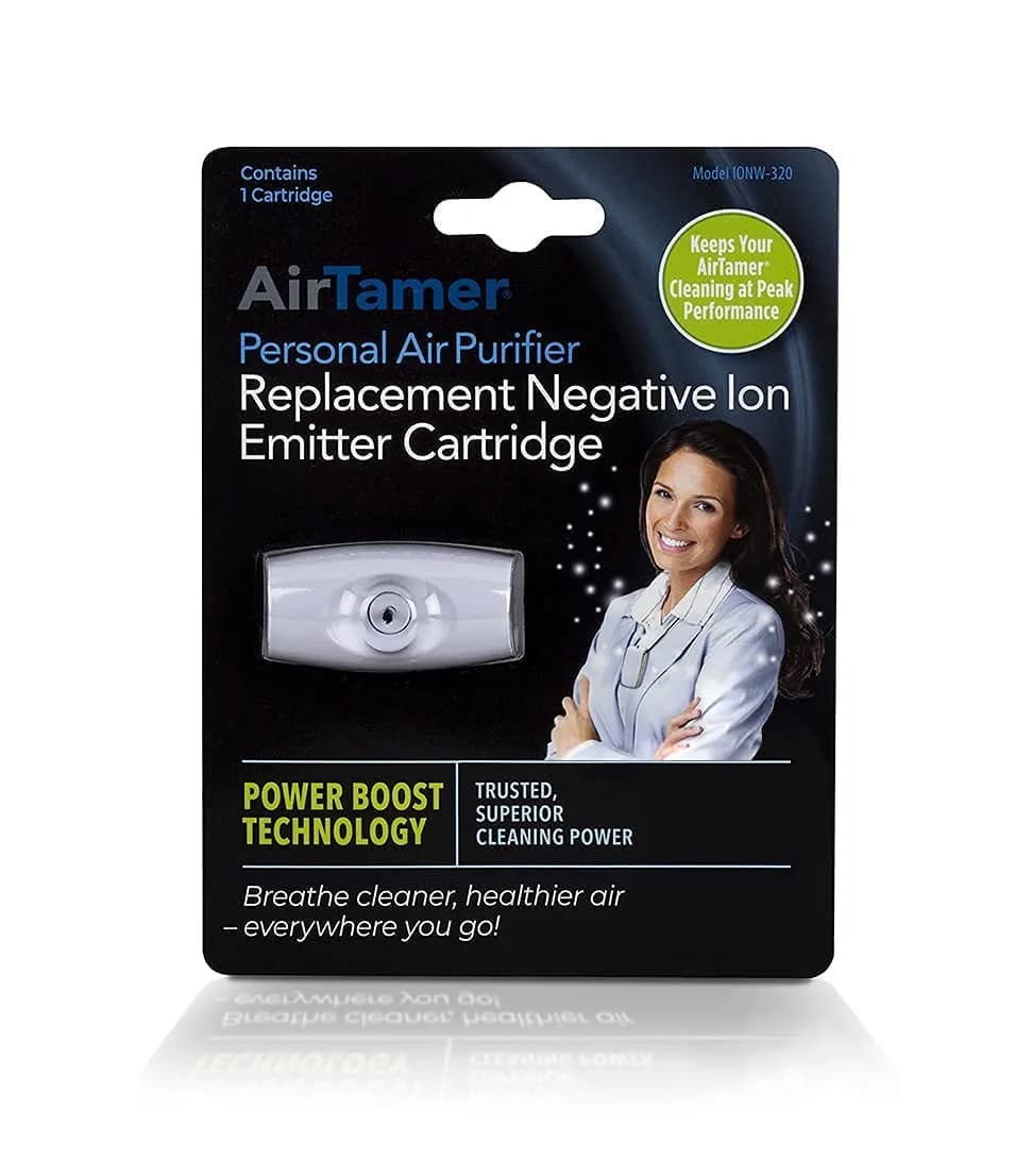 AirTamer A320W Replacement Negative Ion Emitter Cartridge | Power Boost Technology for 9x Cleaning Power — White