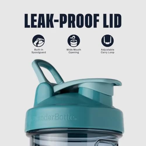 BlenderBottle Pro Series Shaker Bottle 710ml (24 oz) | Leak-Proof Mixing for Protein Shakes & Smoothies thumbnail 2