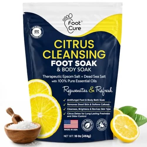 FOOT CURE Citrus Detox Epsom Salt Foot Soak 454 g (16 oz) | Cleanses & Revives Skin Tone thumbnail 1