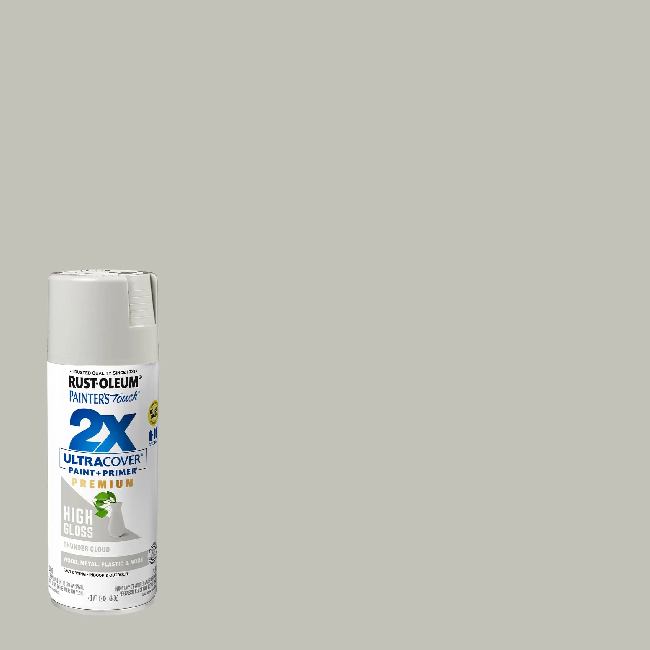 Rust-Oleum Painter's Touch 2X High Gloss Thunder Cloud Spray Paint - 12 Oz (Pack of 6) - view 2