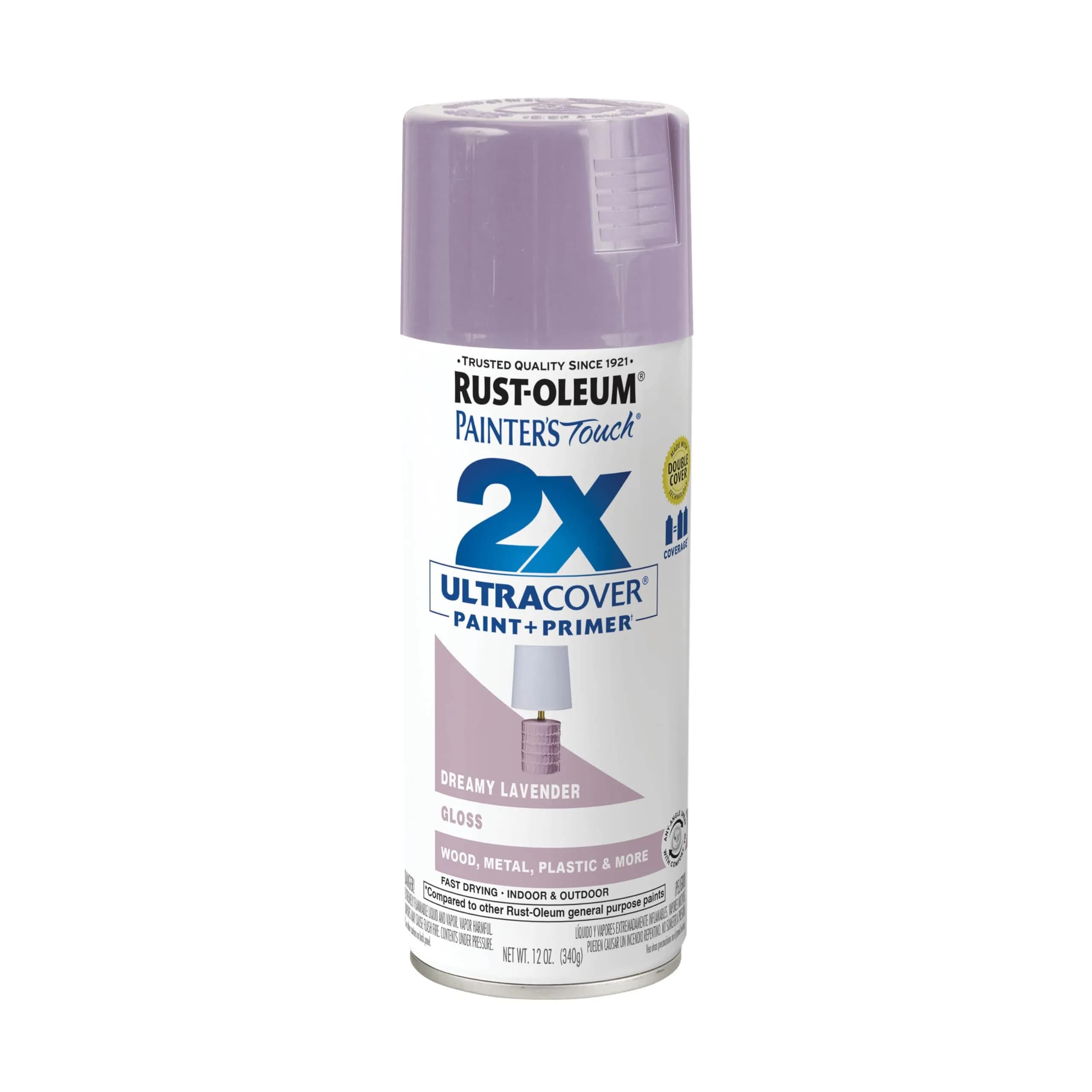 Rust-Oleum Painter's Touch 2X Gloss Dreamy Lavender Spray Paint, 12 Oz (1 Can) - main product image