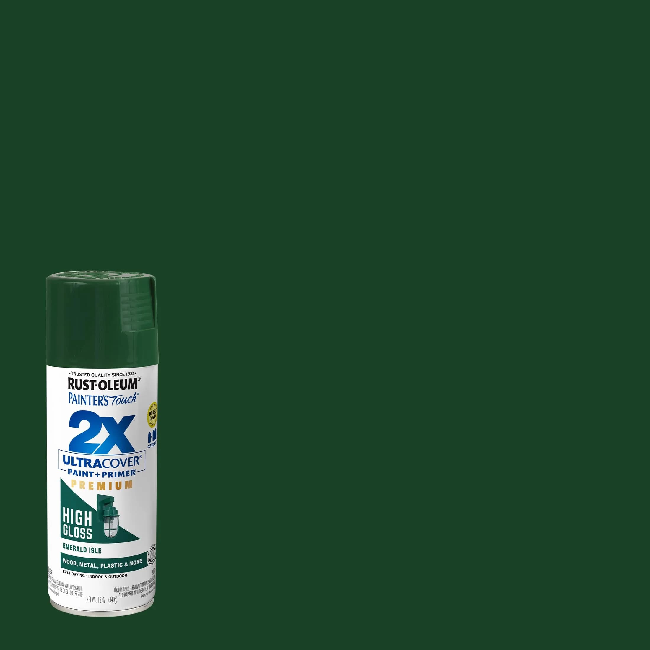 Rust-Oleum Painter's Touch 2X Ultra Cover High Gloss Emerald Isle Spray Paint, 12 Oz - view 2