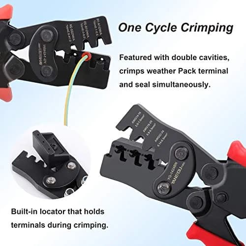 Yangoutool Crimping Tool for AWG 24-14 | Versatile Weather Pack & Metri-Pack Crimper thumbnail 2