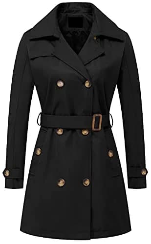 Chrisuno Women's Classic Oversized Hooded Windbreaker Rain Jacket Loose Coat XL | Water-Resistant & Stylish thumbnail 1